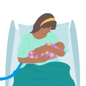 Mother_Holds_Baby_CuddleCot Mother Holds Baby after loss using CuddleCot