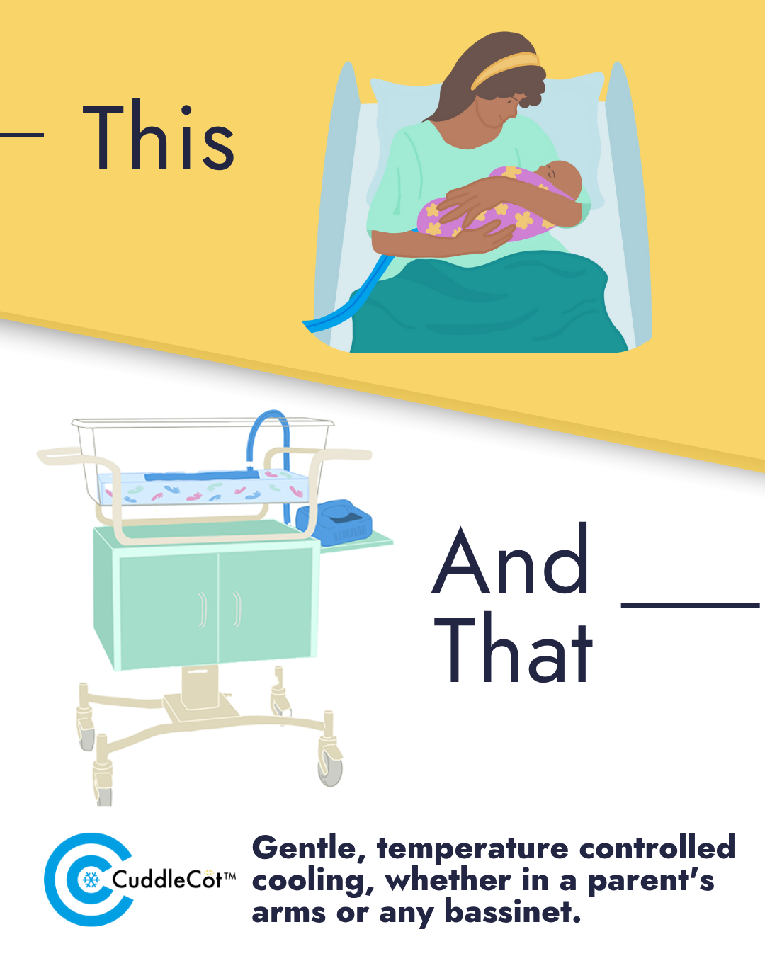 CuddleCot Pre-Term Cooling Pad - Compatible with any sized bassinet
